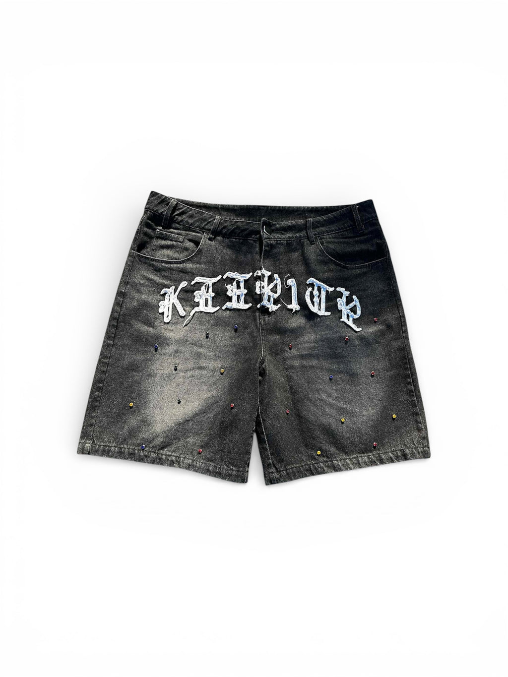 KEEPITP " Black  Denim Jorts "