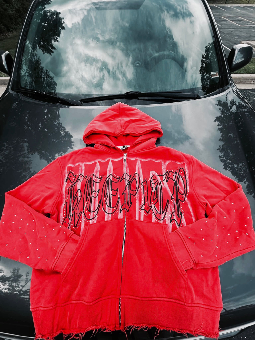 K!P Red Zip-Up Jacket